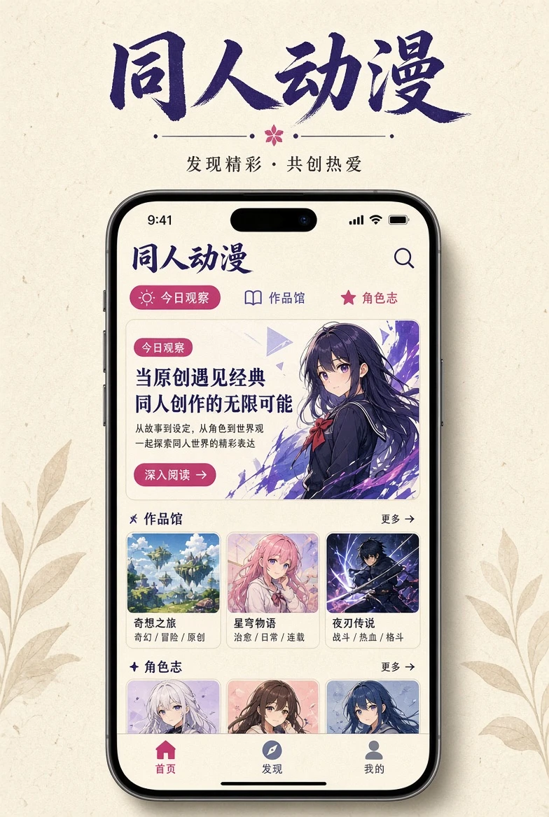 同人动漫手机阅读视觉
